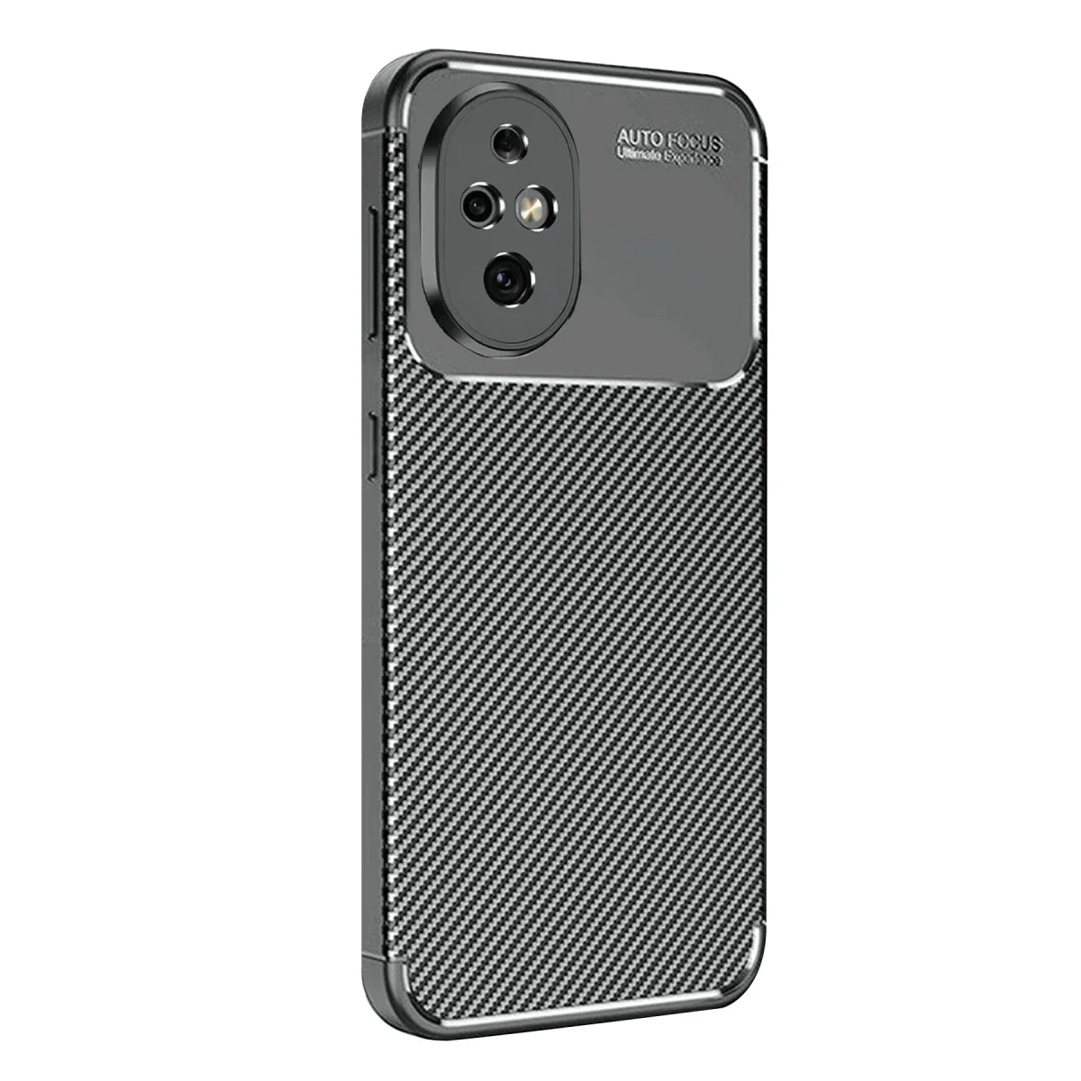 Honor 200 Kılıf Auto Focus Karbon Kapak - Siyah görsel 3