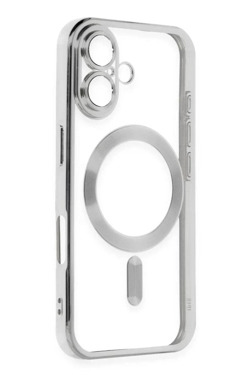 Apple iPhone 16 Kılıf Kross Magneticsafe Kapak - Gümüş görsel 2