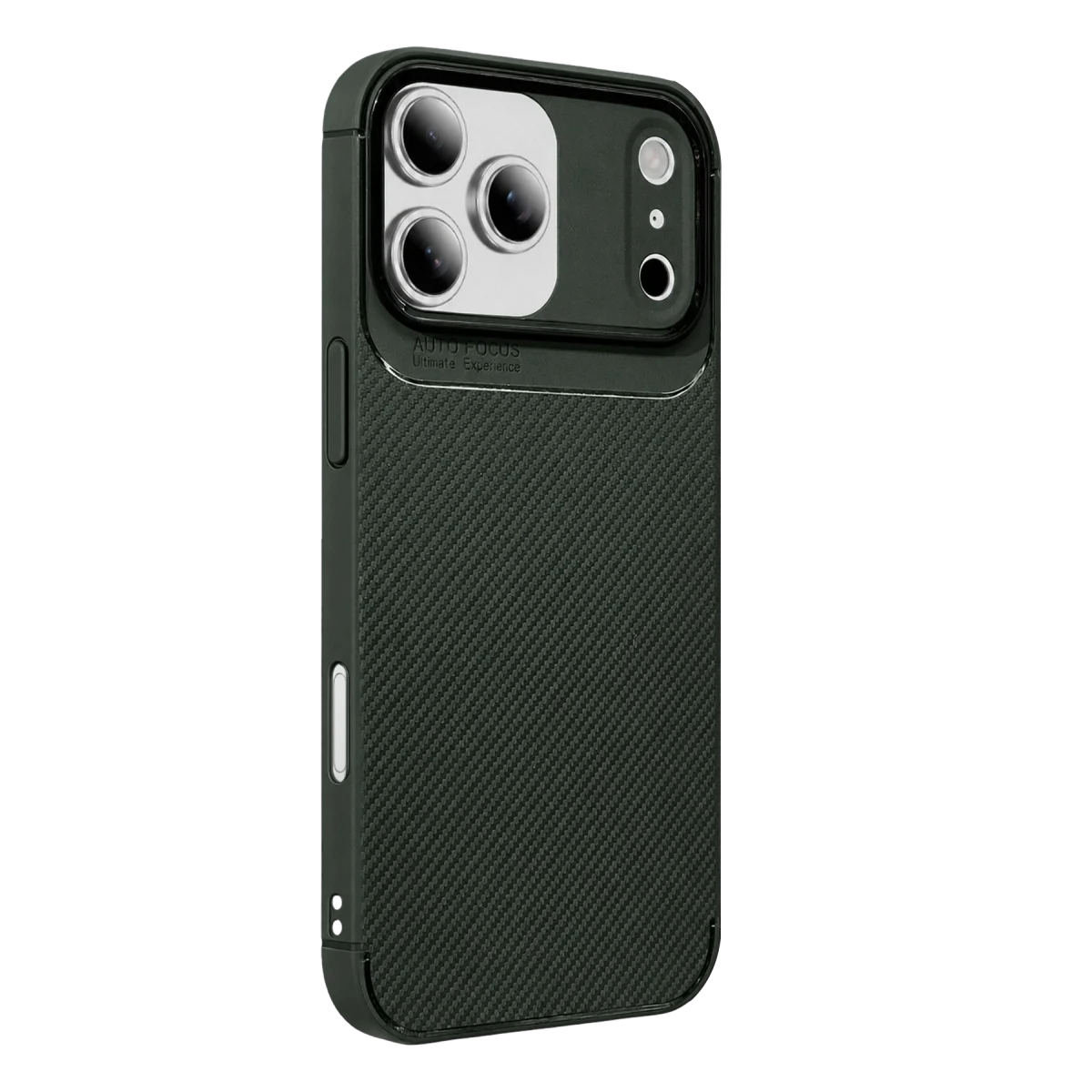 Apple iPhone 17 Pro Auto Focus Karbon Kapak - Koyu Yeşil görsel 3