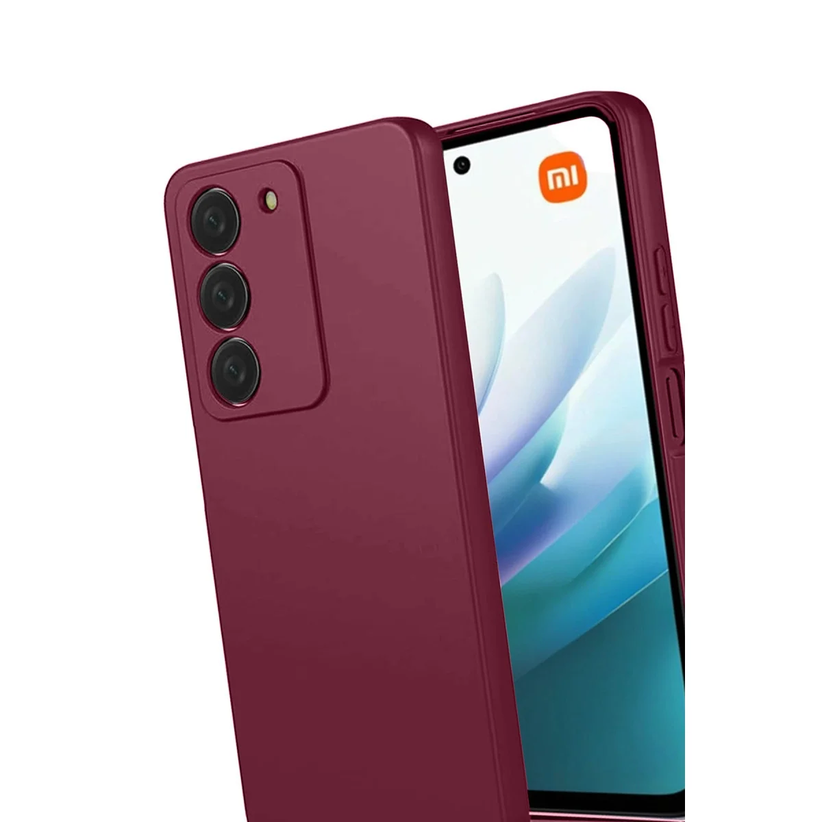 Xiaomi Redmi 15 4g First Silikon - Bordo görsel 3