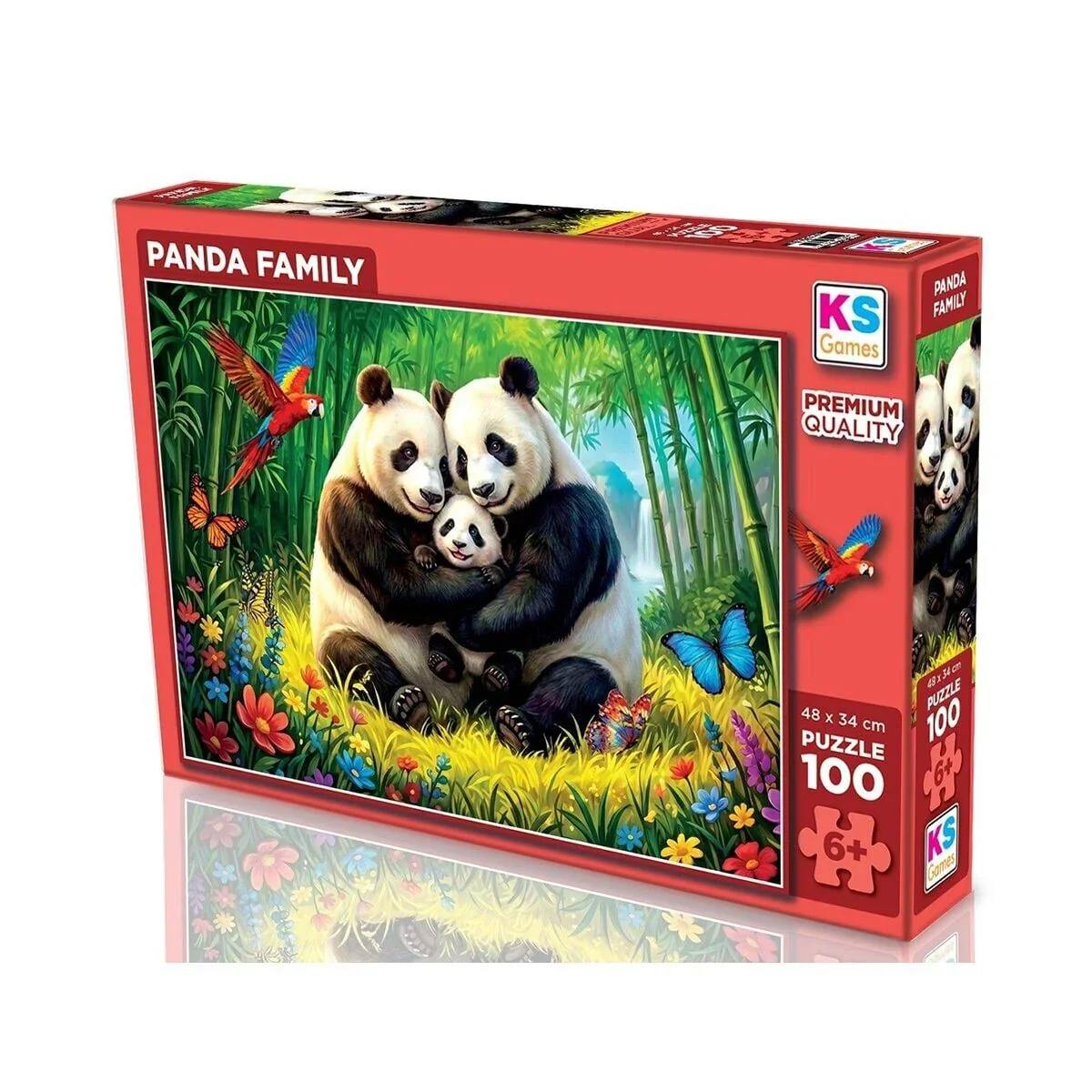 31509 PANDA FAMİLY 100 Parça Puzzle