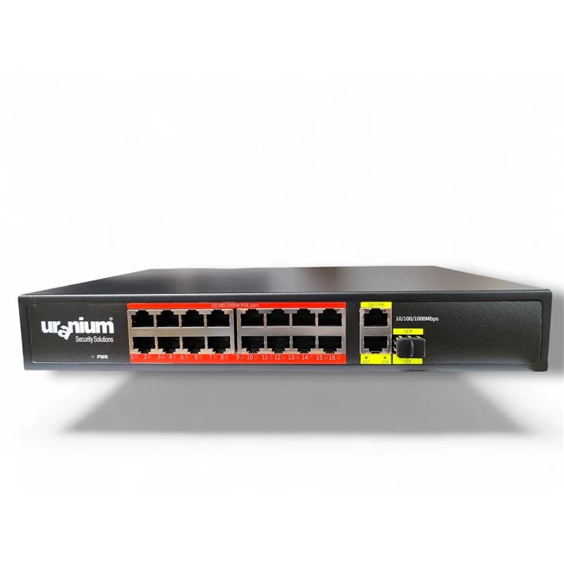 POE-G1621SFP-300W 16 Port GIGABIT+2XGB RJ45+1XSFP Uplınk Poe Rackmount Swıtch (realtek Chıpset)