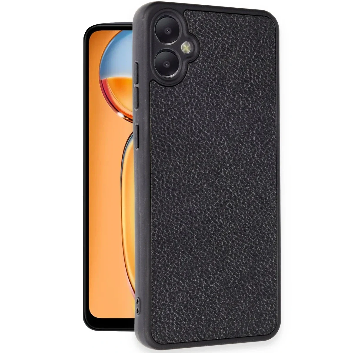 Samsung Galaxy A05 Kılıf Aras Deri Kapak - Siyah görsel 2