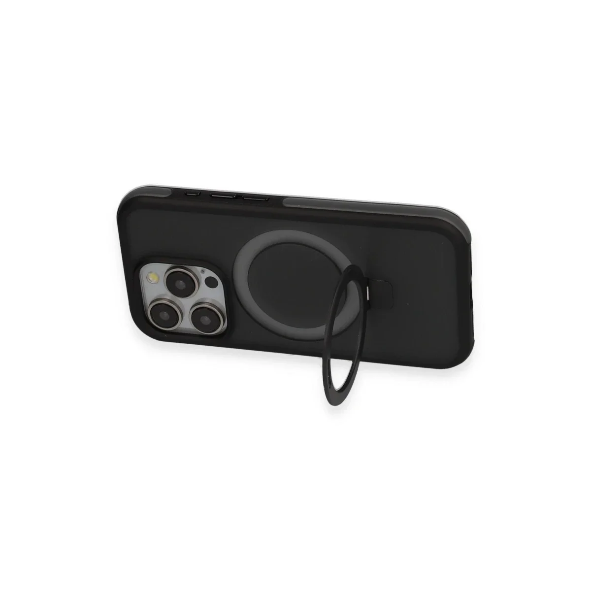Joko Apple iPhone 15 Pro Zorda Airbag Magsafe Standlı Kapak - Lacivert görsel 2