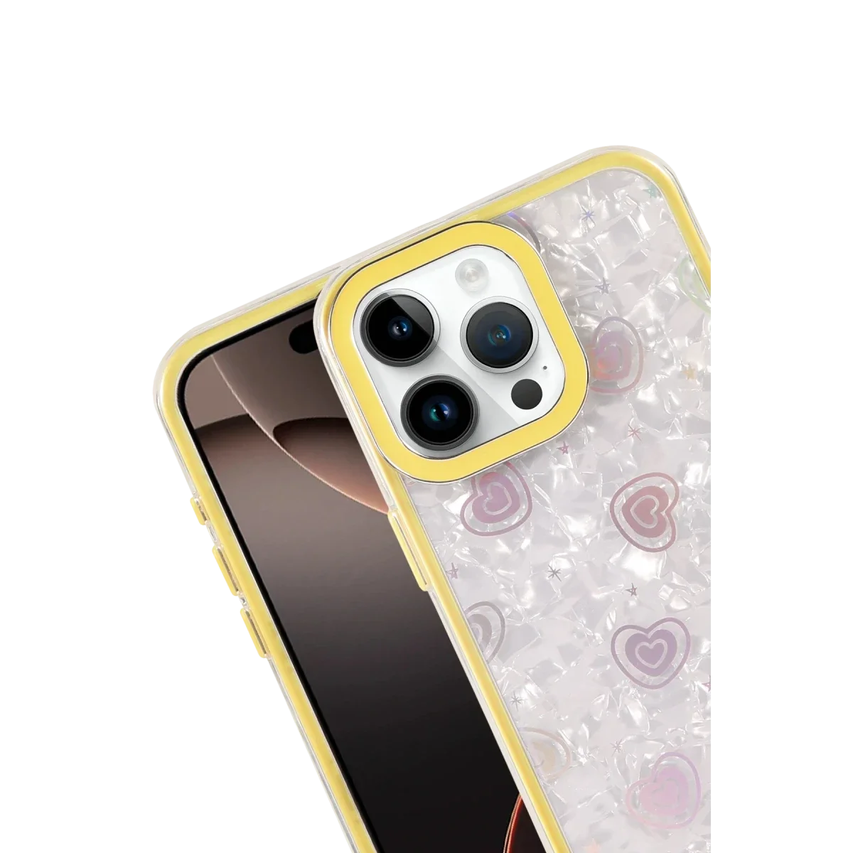 Apple iPhone 16 Pro Max Lumi Desenli Kapak - Sarı görsel 2