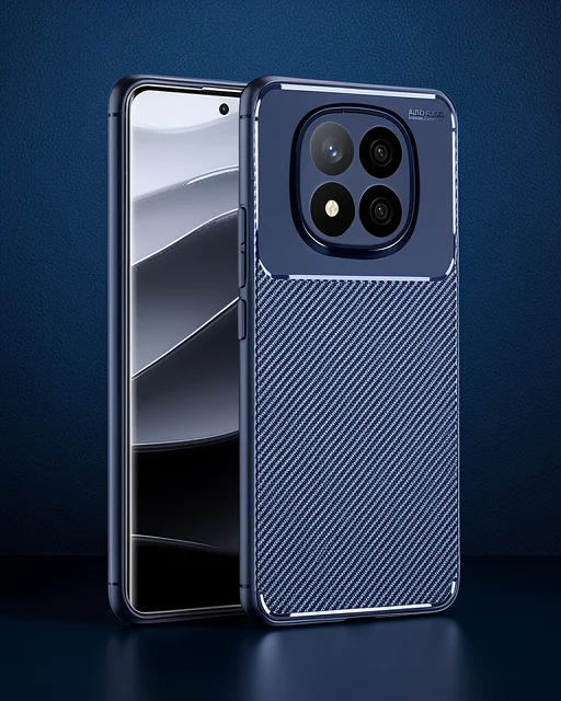 Xiaomi Redmi Note 14 Pro 5g Kılıf Auto Focus Karbon Kapak - Lacivert