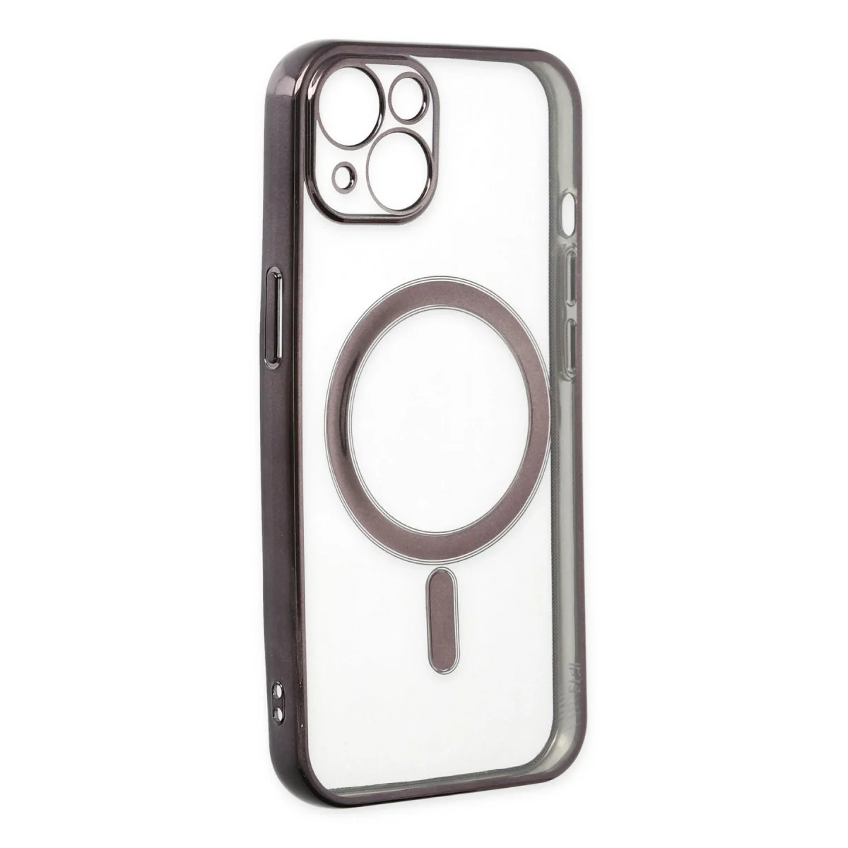 Apple İphone 14 Plus Kılıf Magneticsafe Lazer Silikon - Siyah görsel 4