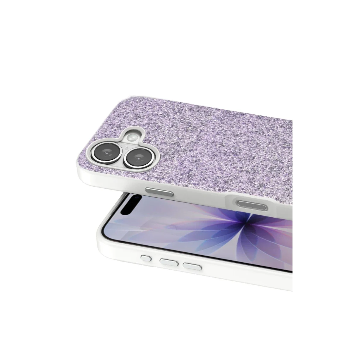 Onegif Apple iPhone 17 Bright Simli Kapak - Lila görsel 2