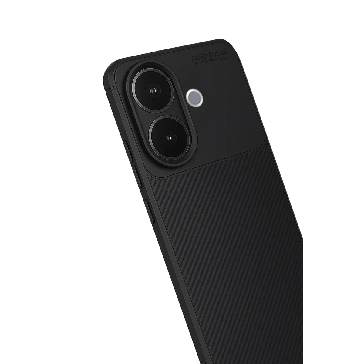 Vivo V60 Lite Auto Focus Karbon Kapak - Siyah görsel 2