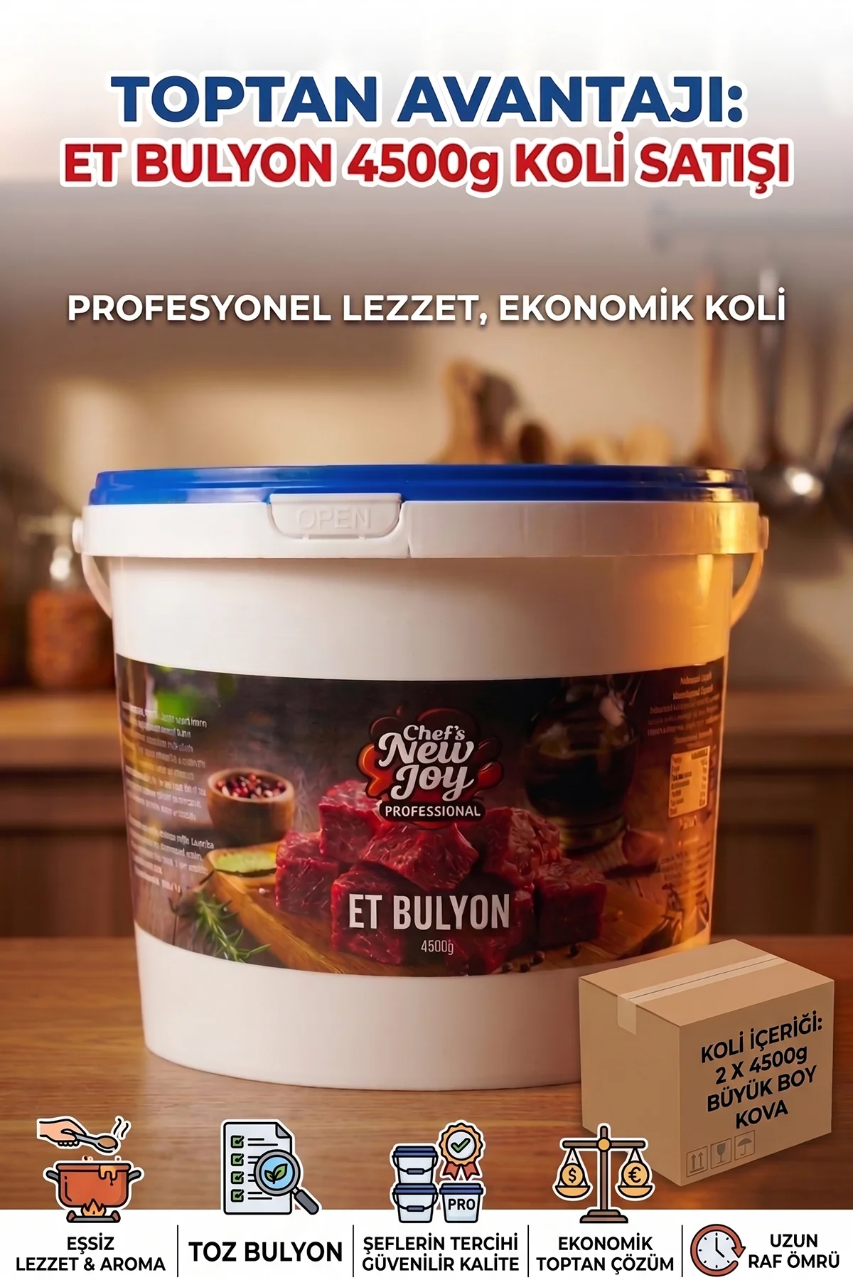 Et Bulyon 4500 G X 2 Adet - 1 Koli (Koli Bazlı Avantaj Paketi) görsel 2