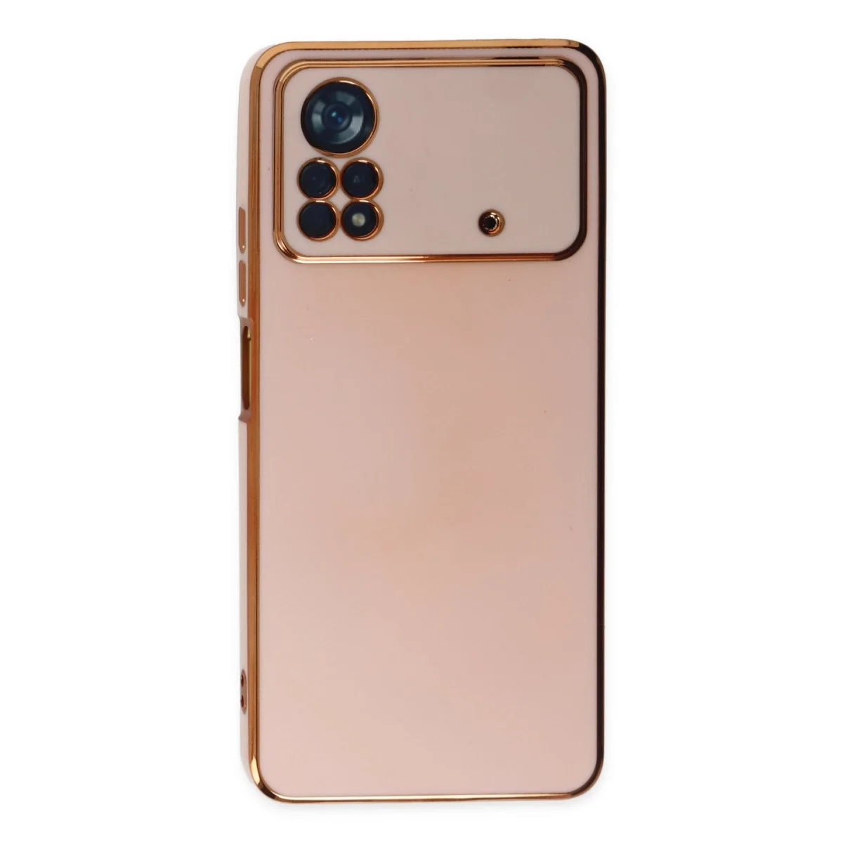 Xiaomi Poco X4 Pro 5g Kılıf Volet Silikon - Pembe görsel 2