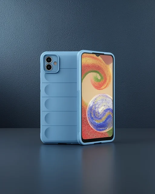 Samsung Galaxy A04e Kılıf Optimum Silikon - Sky Blue