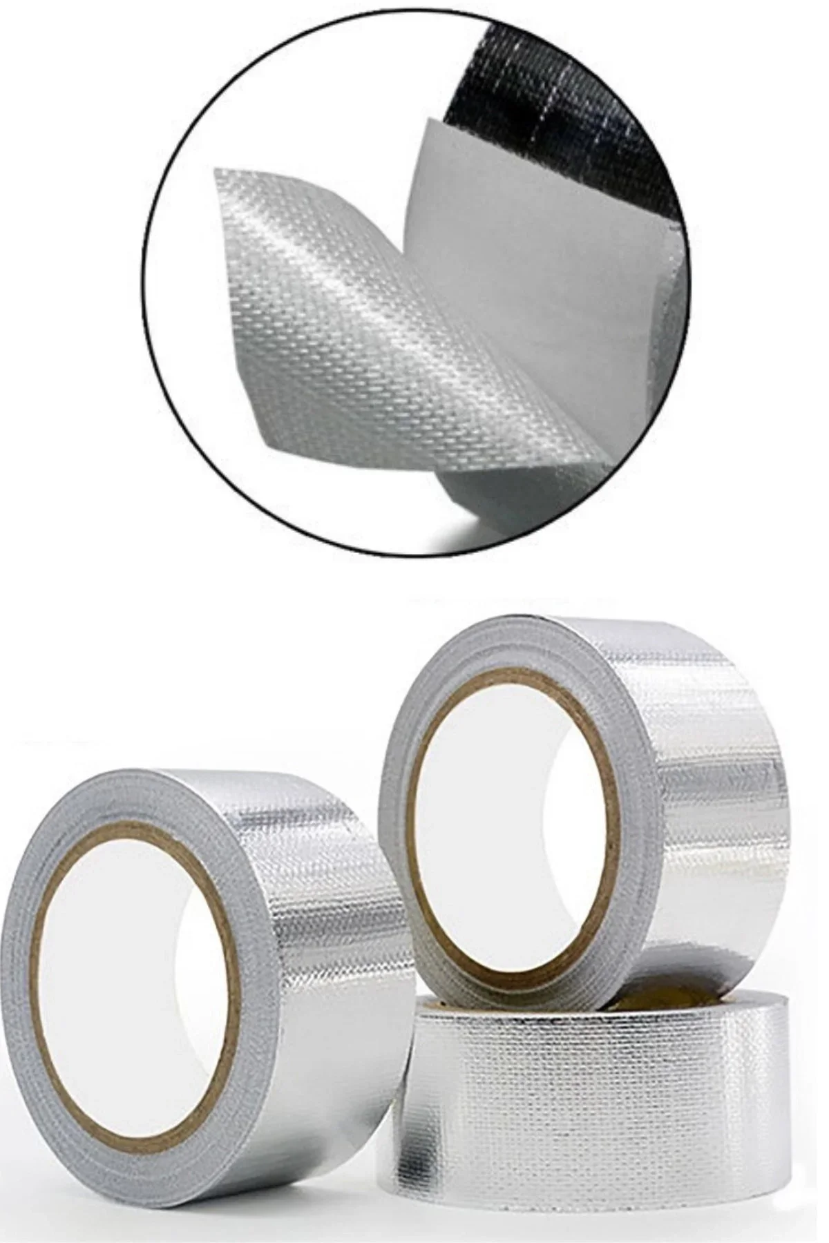 Buffer Yüksek Sıcaklık Dayanan Su Geçirmez Çatı Boru Duvar Çatlak Yapışkan Çamur Bant Folyo 5 mt x 10 cm görsel 7