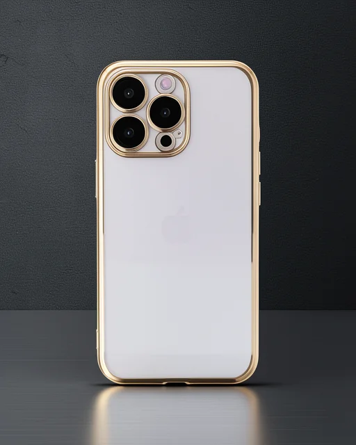 Apple İphone 14 Pro Kılıf Razer Lensli Silikon - Gold