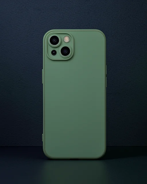 Apple İphone 15 Kılıf Volet Silikon - Açık Yeşil