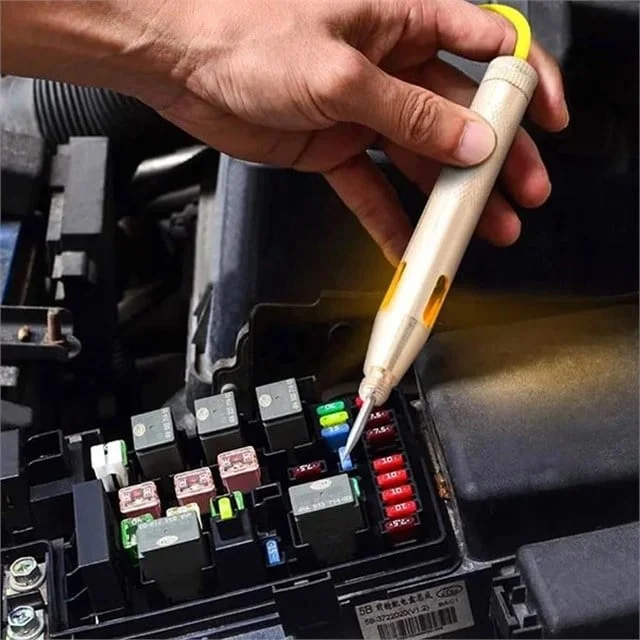 PM-38818 Spiral Kablolu Kalem Tip Metal Voltaj Test Cihazı görsel 3