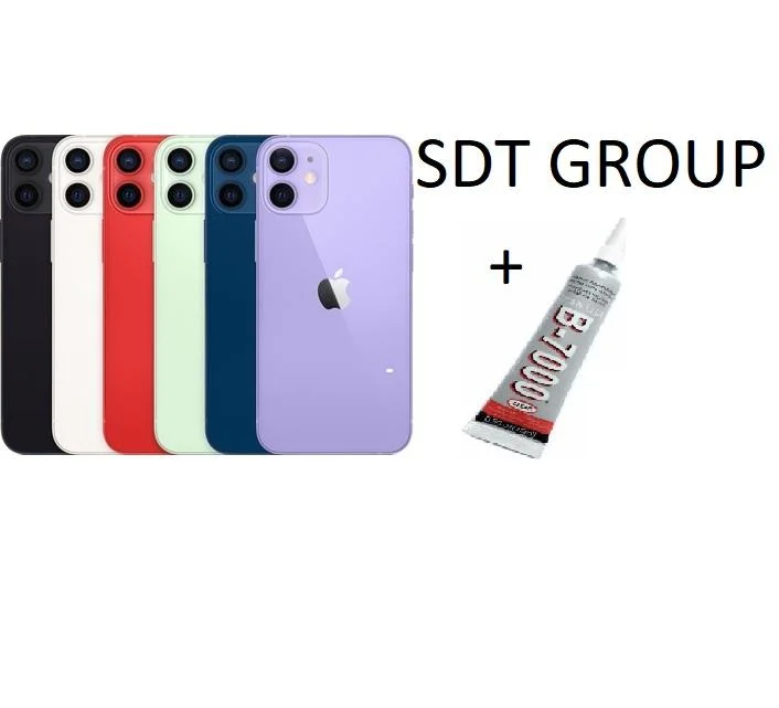 iPhone 12 Uyumlu Arka Batarya Pil Kapağı MOR (B700 görsel 2