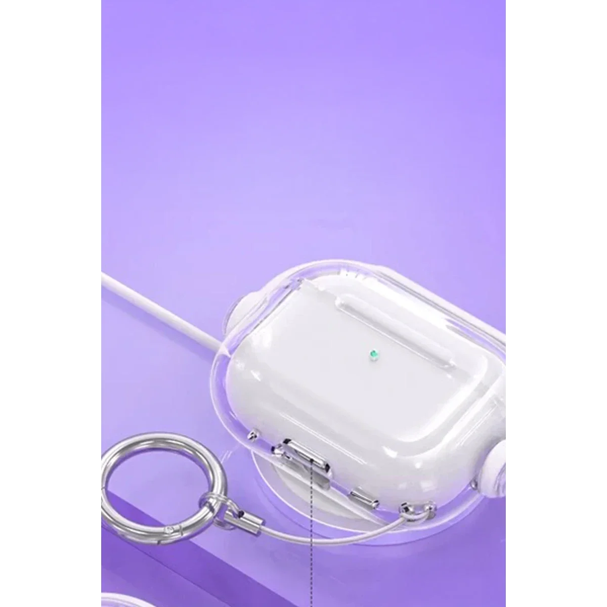 Apple Airpods Pro 3 (3.nesil) Tema Kılıf - Mor görsel 2