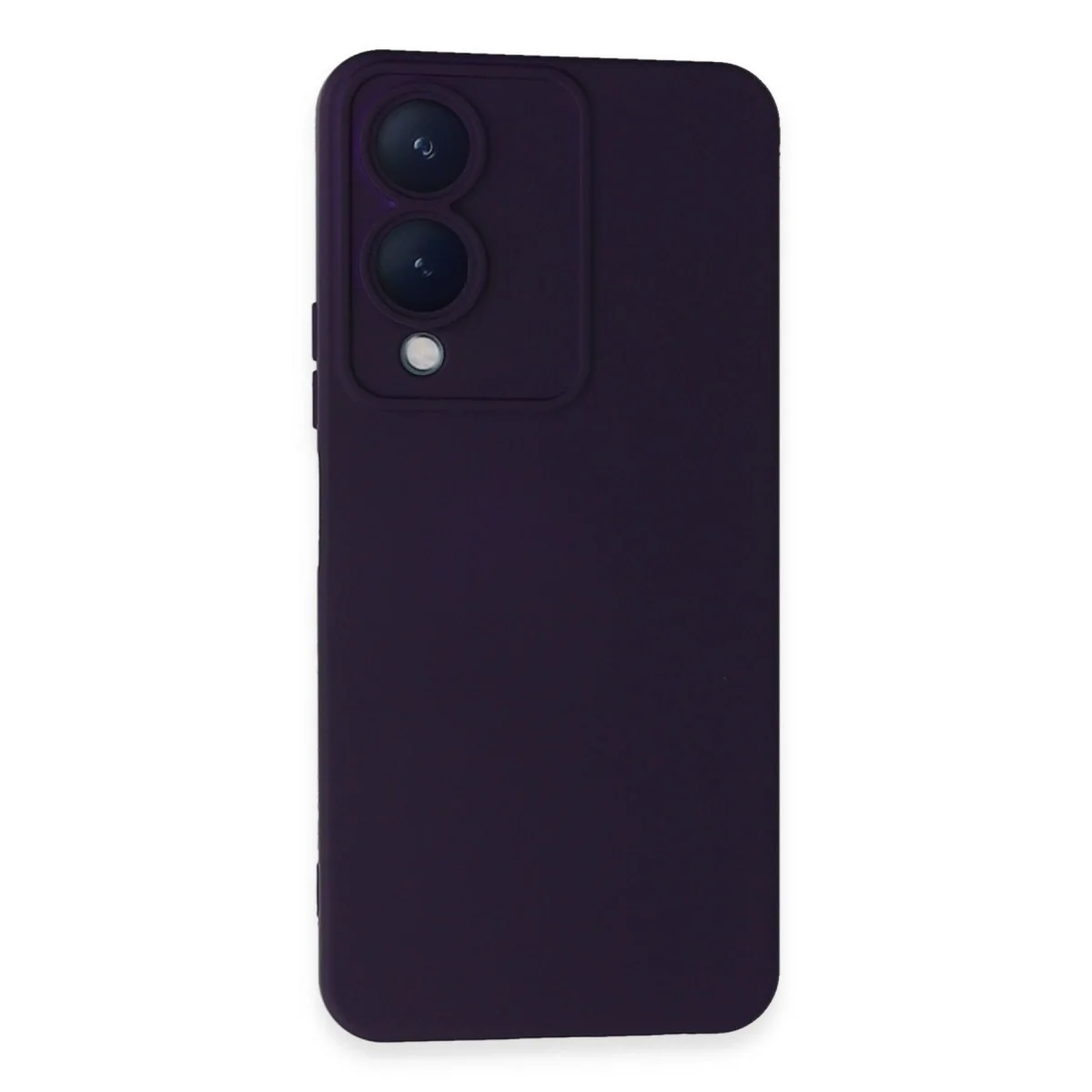 Vivo Y17s Kılıf Nano İçi Kadife Silikon - Mor