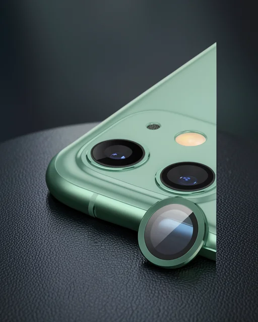 Apple İphone 12 Mini Raze Metal Kamera Lens - Yeşil