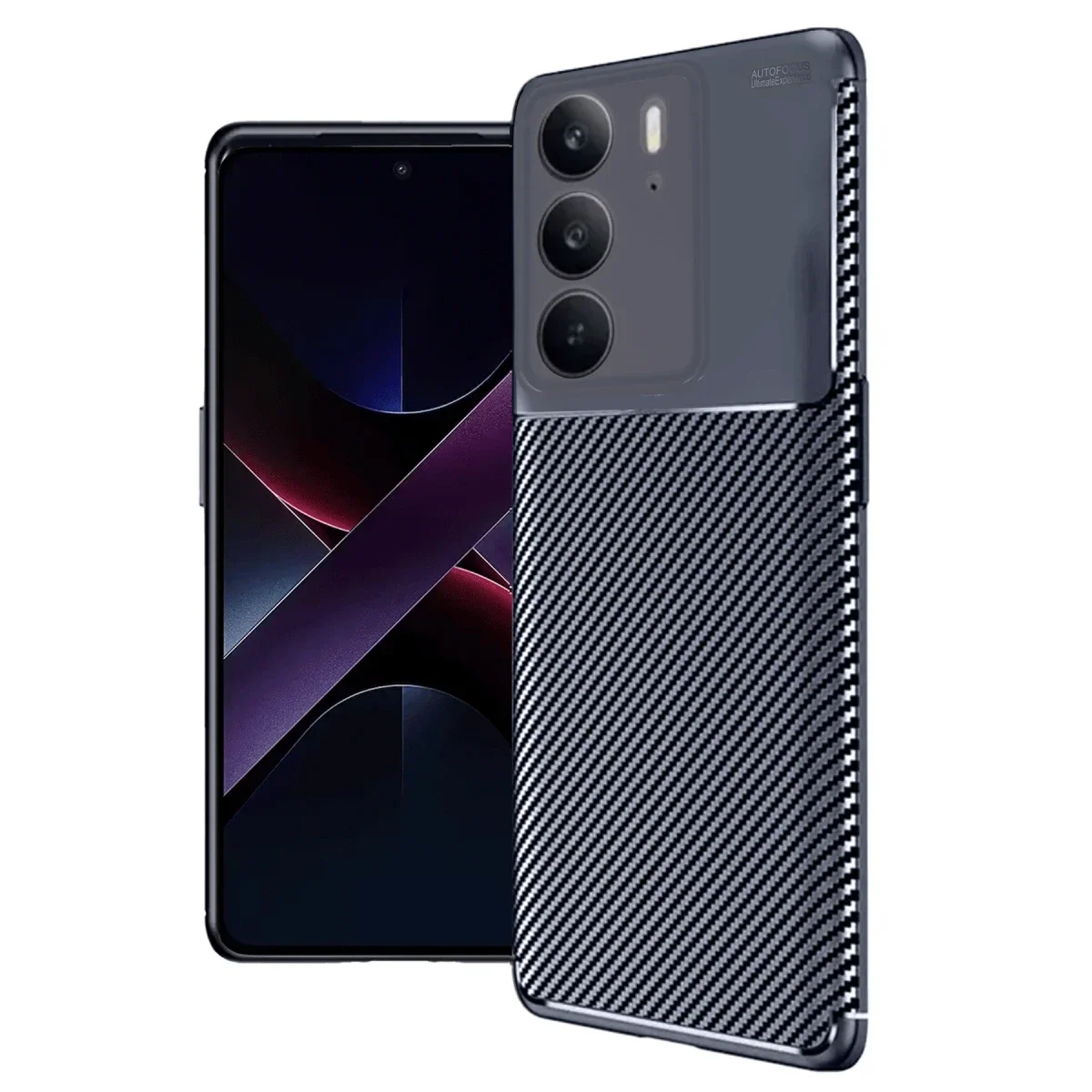 Realme C75 4G Auto Focus Karbon Kapak - Lacivert