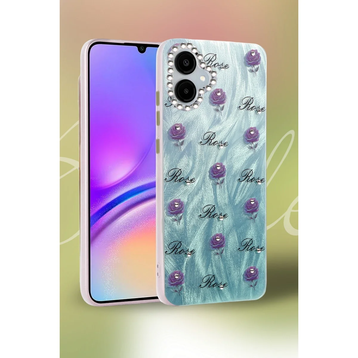 Samsung Galaxy A06 Kılıf Blade Aynalı Desenli Kapak - Desen 2 görsel 2