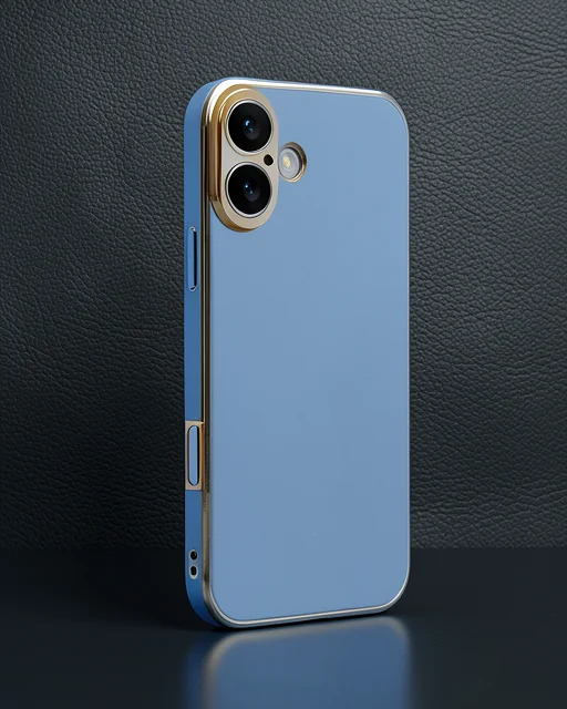 Apple İphone 16 Kılıf Volet Silikon - Mavi