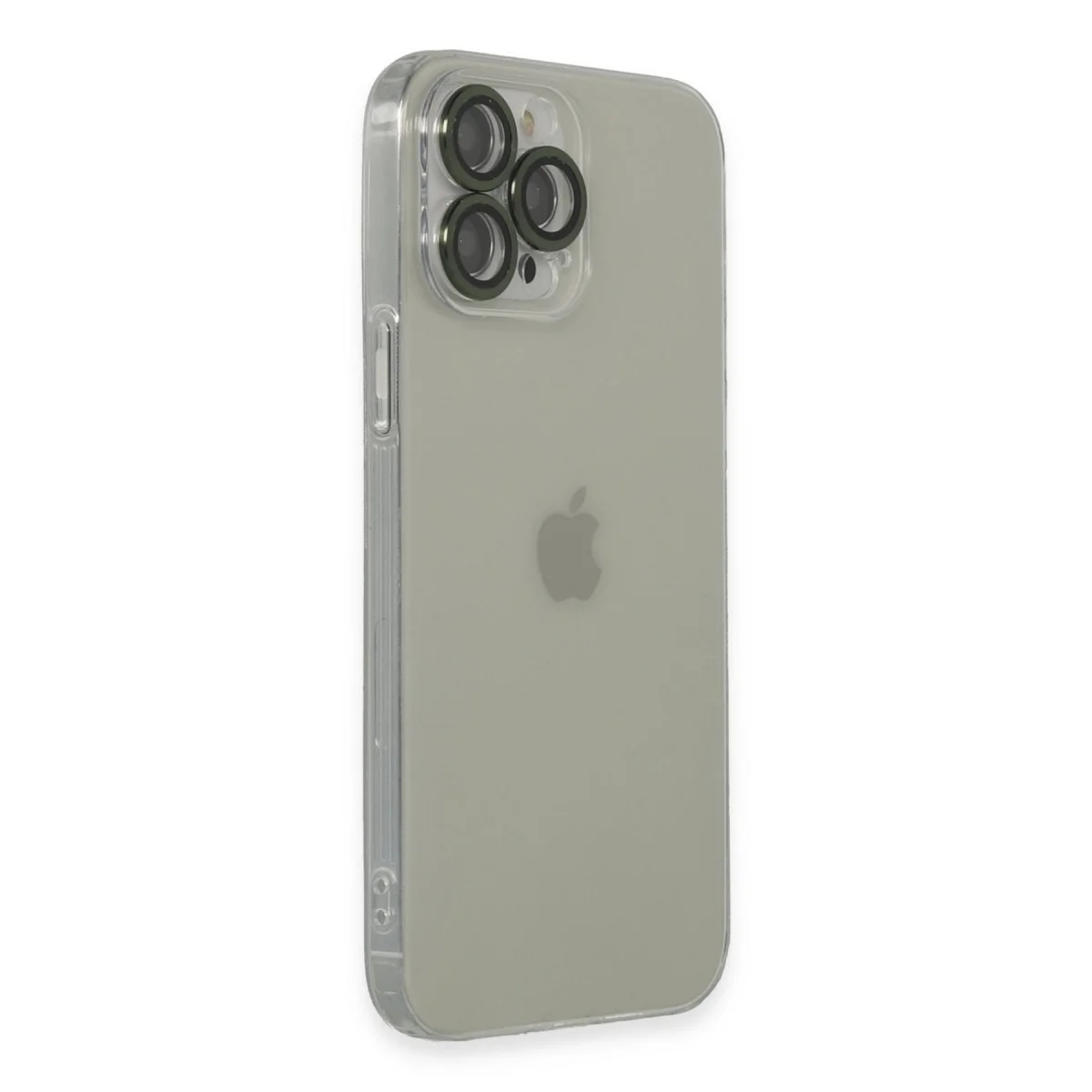Apple İphone 13 Pro Max Kılıf Luko Lens Silikon - Yeşil görsel 2