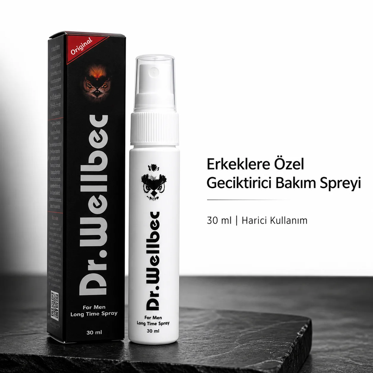 Dr. Wellbec Erkeklere Özel Geciktirici Bakım Spreyi 30 ml