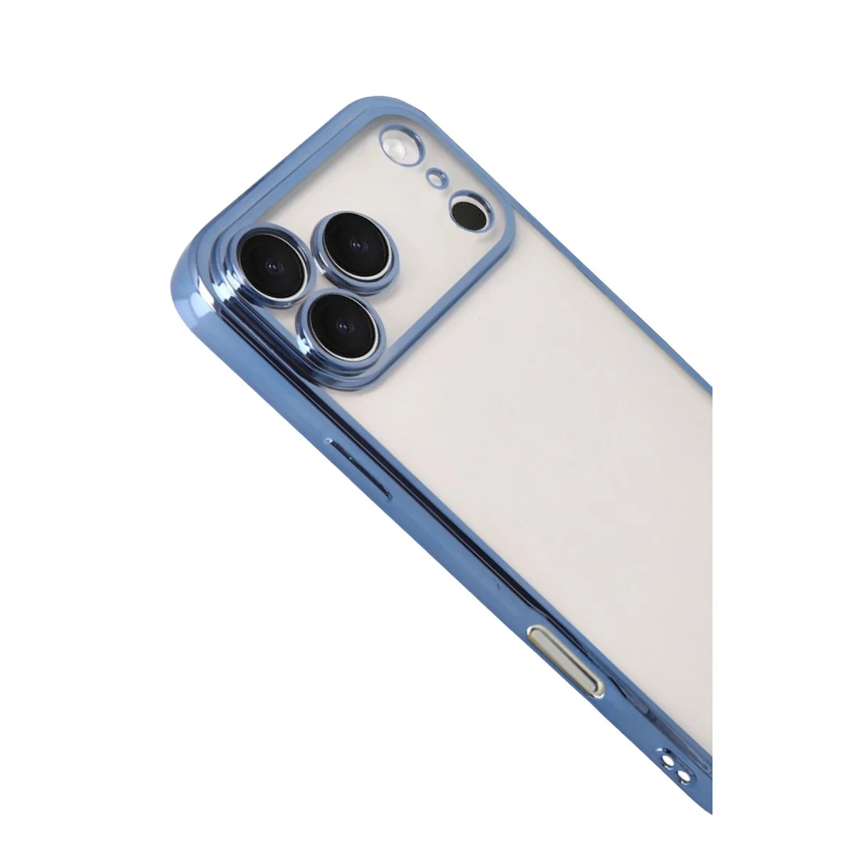 Apple İphone 17 Pro Razer Lensli Silikon - Açık Mavi görsel 3