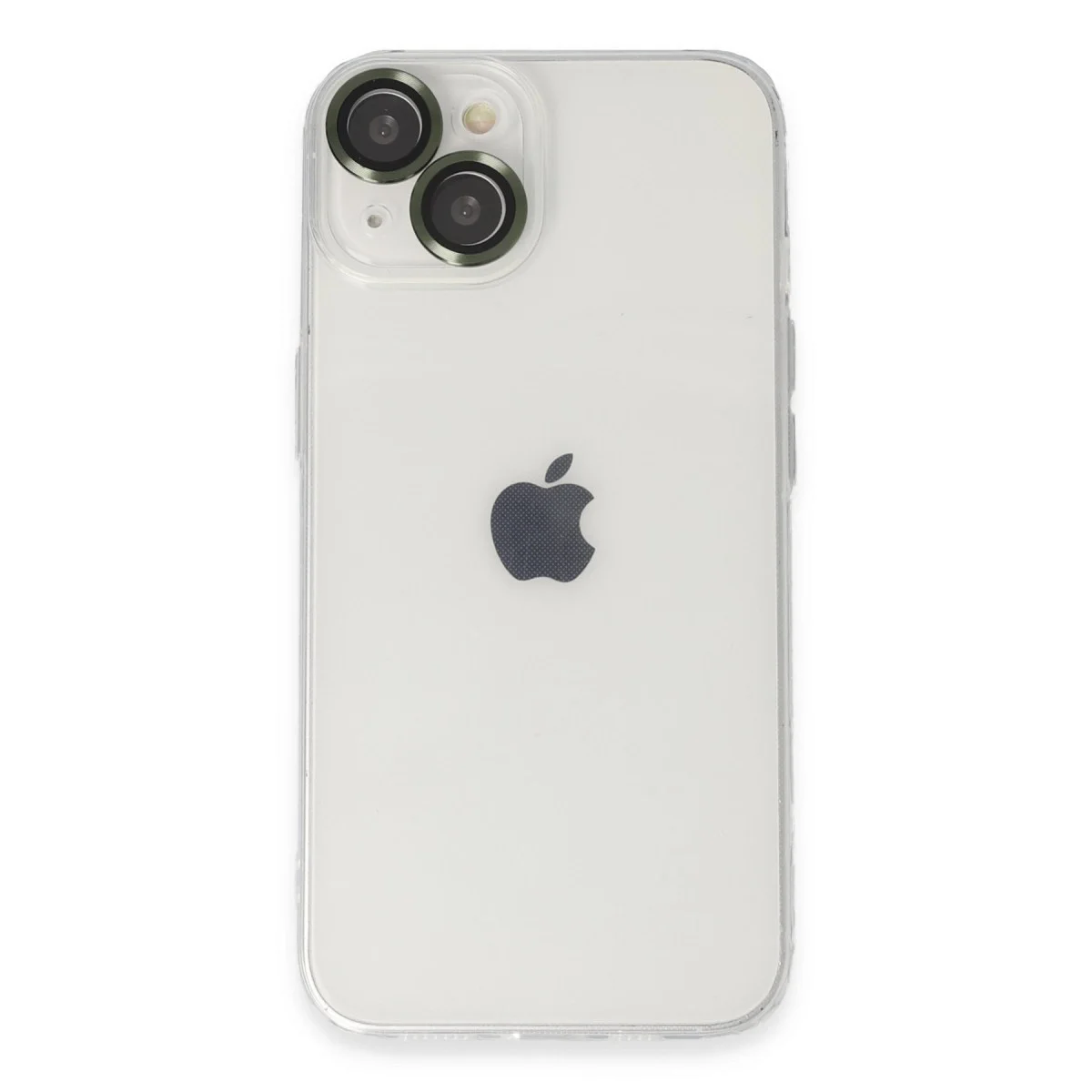Apple İphone 14 Kılıf Luko Lens Silikon - Yeşil