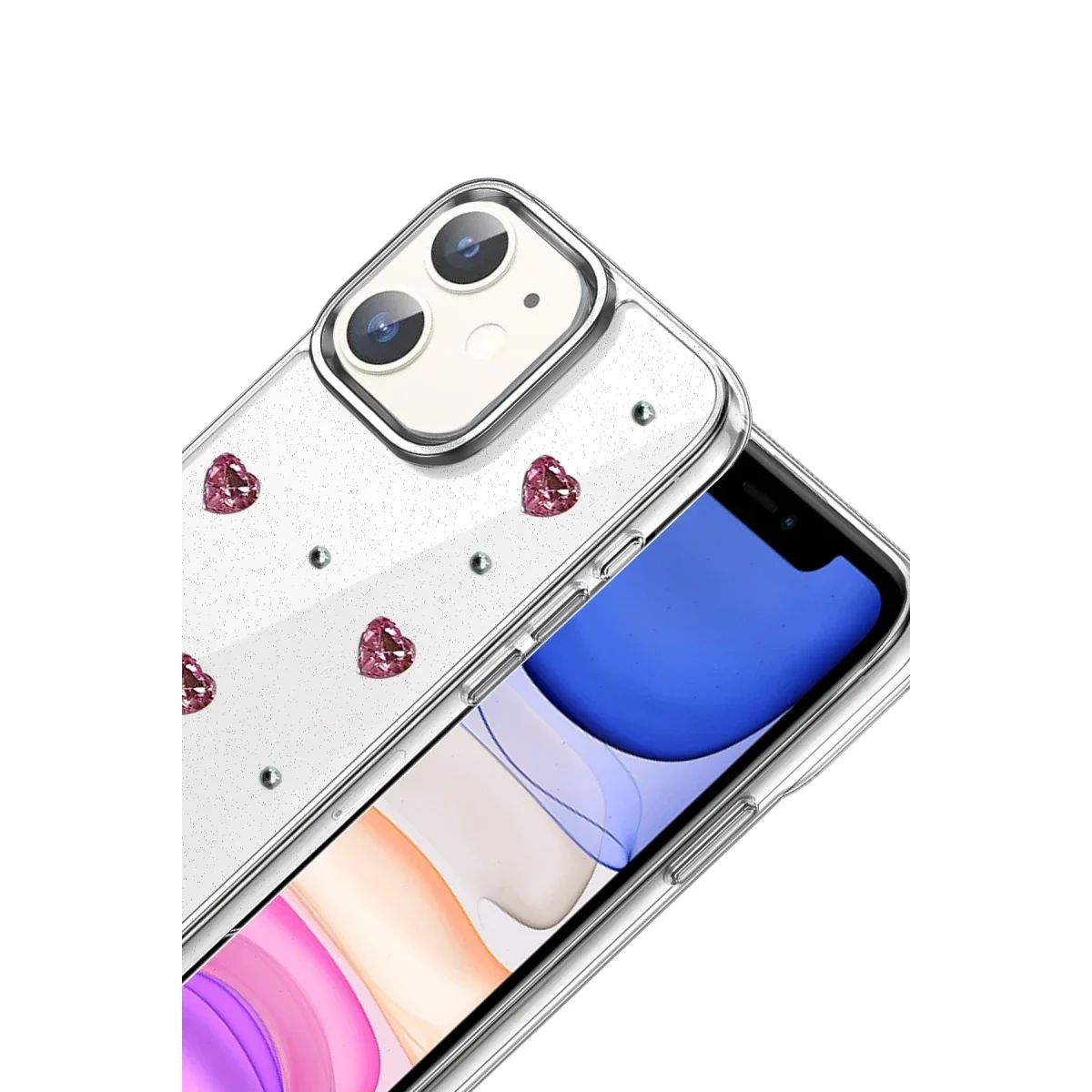 Apple iPhone 12 Fiyonk Desenli Kapak - Desen 3 görsel 2