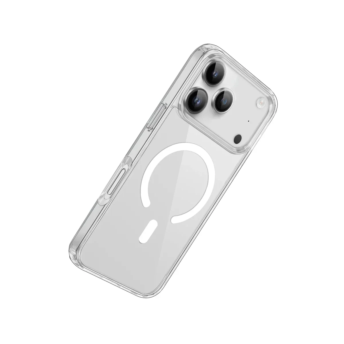 Apple iPhone 17 Pro Kılıf Pc Real Magsafe Kapak - Şeffaf görsel 3