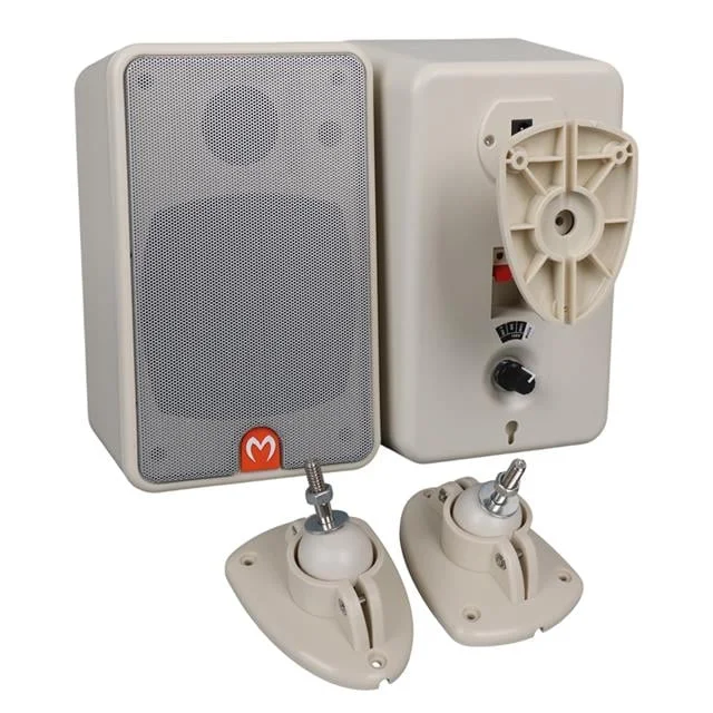 MagicVoice MV-21 10 CM 40 Watt Komütatörlü Hat Trafolu Beyaz Sütun Hoparlör (2’li Takım) görsel 3