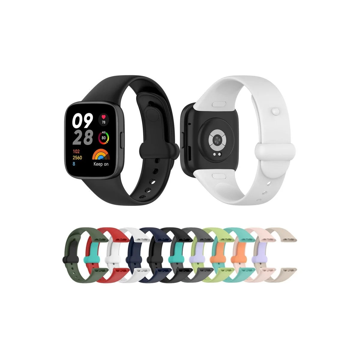 Xiao Red Watch 3 Origin Silikon Kordon (saat Değildir) - Pudra görsel 3