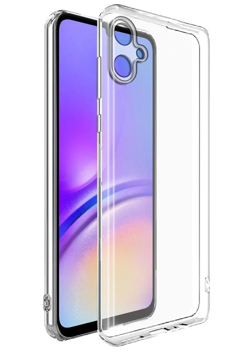 Samsung Galaxy A07 4G Lüx Şeffaf Silikon - Şeffaf görsel 2