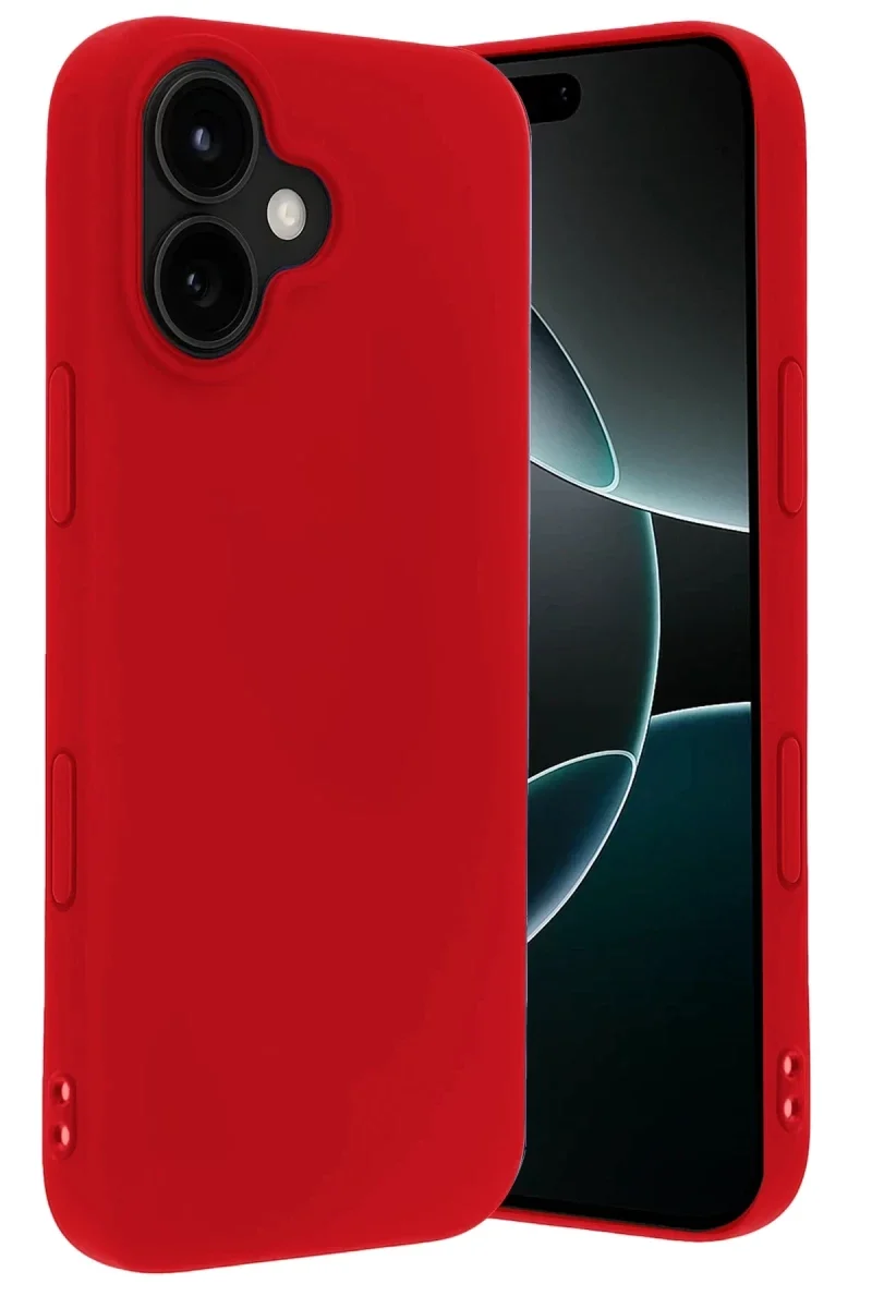 Apple iPhone 17 First Silikon - Kırmızı