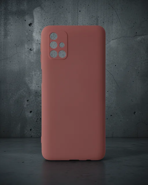Samsung Galaxy M31s Kılıf Nano İçi Kadife Silikon - Kiremit