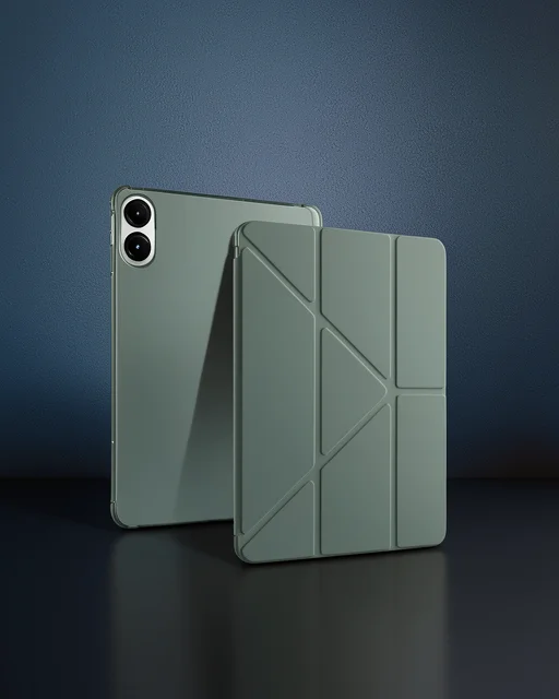 Xiaomi Redmi Pad Se 4g Kılıf Kalemlikli Mars Tablet Kılıfı - Koyu Yeşil