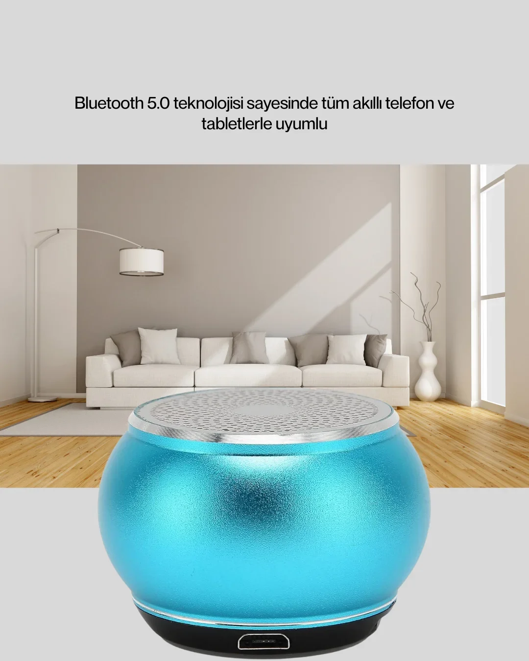 Taşınabilir ni Bluetooth Hoparlör 9m Menzil Dahili krofon Yeni Nesil görsel 2