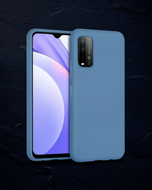 Xiaomi Redmi 9t Kılıf Nano İçi Kadife Silikon - Mavi