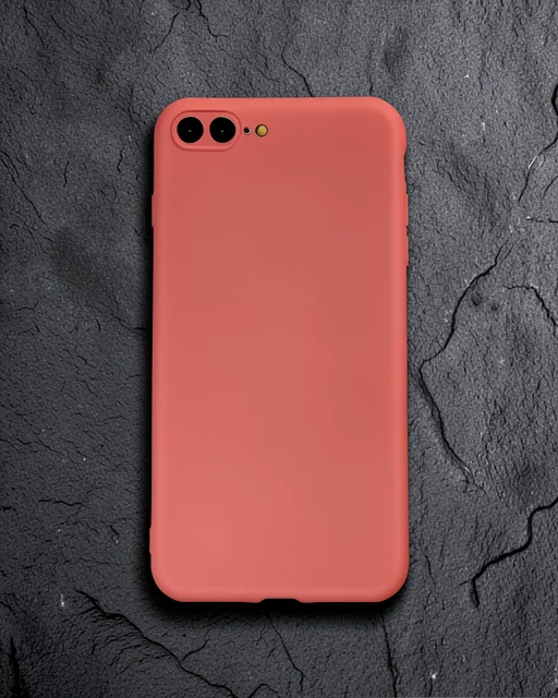 Apple İphone 7 Plus Kılıf First Silikon - Kiremit