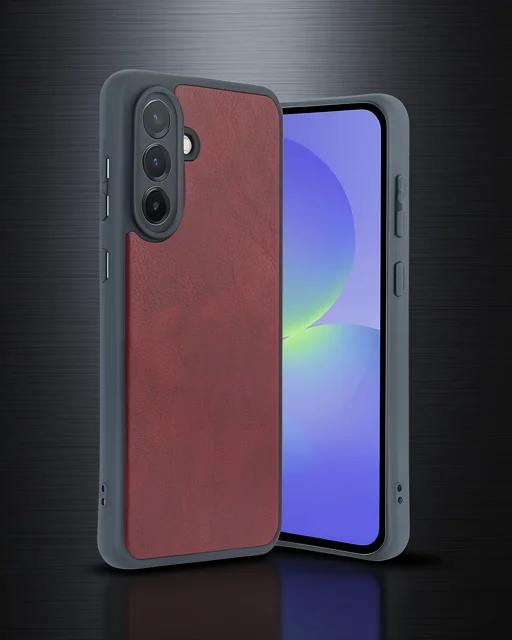 Samsung Galaxy A15 4g Kılıf Aras Deri Kapak - Bordo