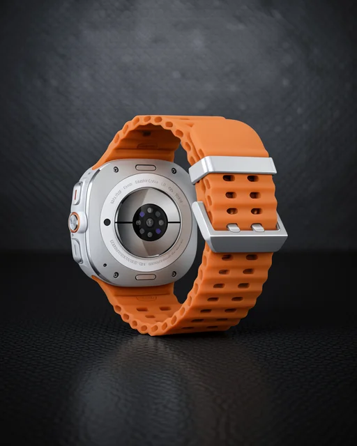 Watch 7 Ultra Kr417 Rug Silikon Kordon - Turuncu