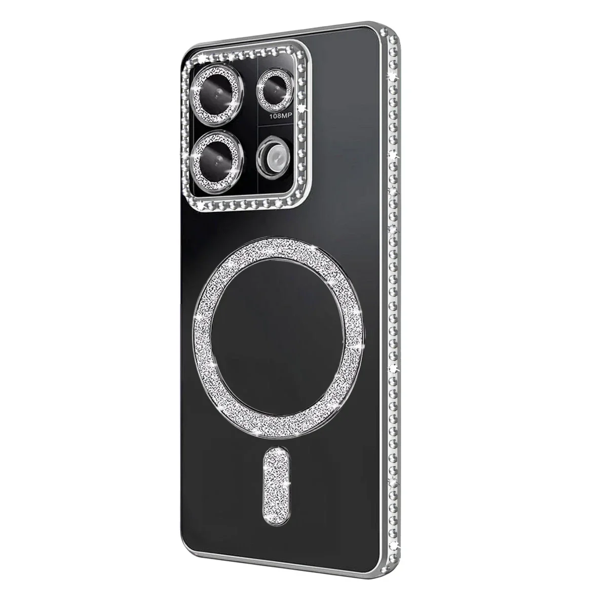 Xiaomi Redmi 13C Joke Simli Magneticsafe Kılıf - Gümüş görsel 3