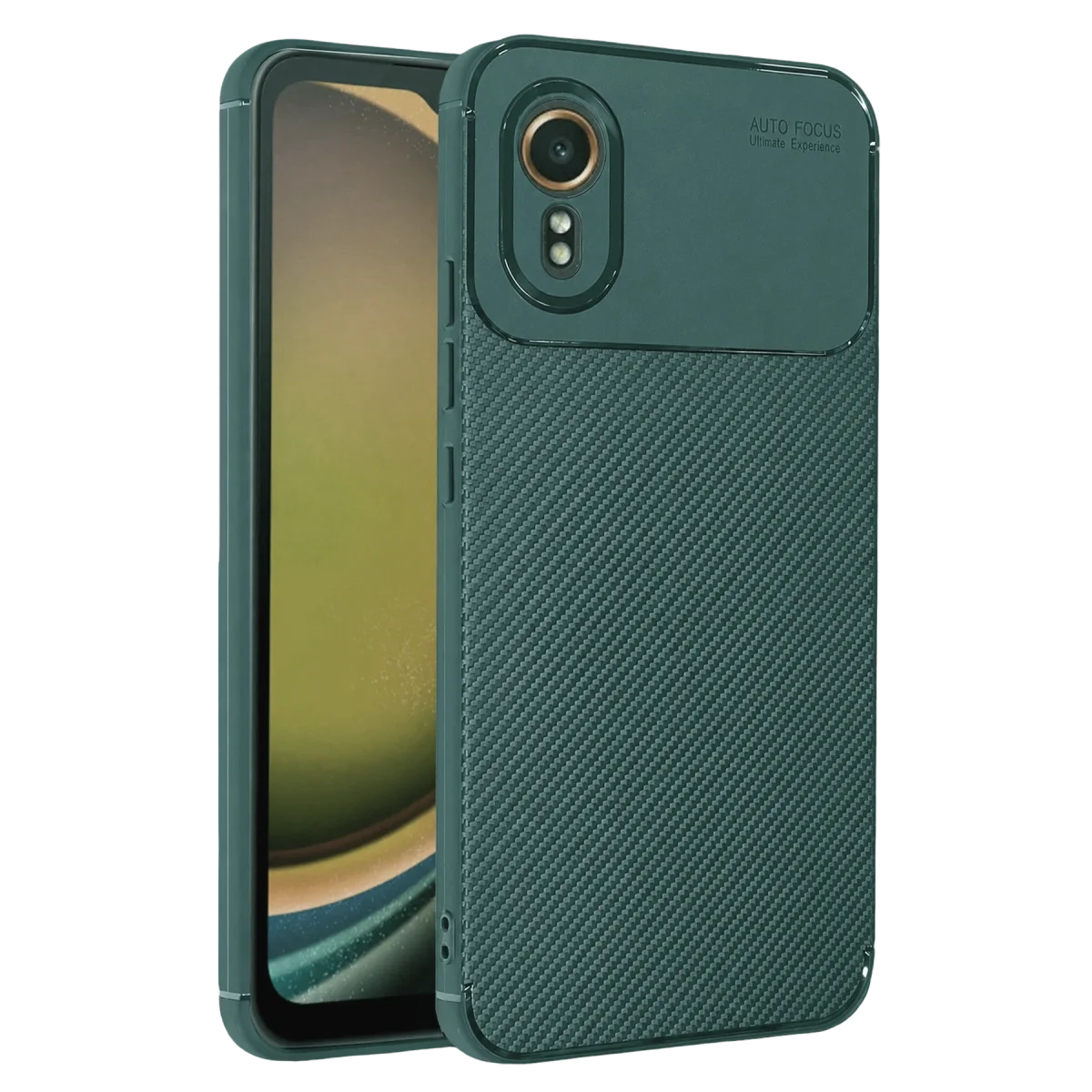 Samsung Galaxy Xcover 7 Kılıf Auto Focus Karbon Kapak - Yeşil