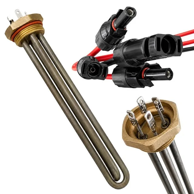PM-29934 40mm Pirinç Başlıklı Solar Rezistans - MC4 Konnektörlü Pabuçlu Tam Set