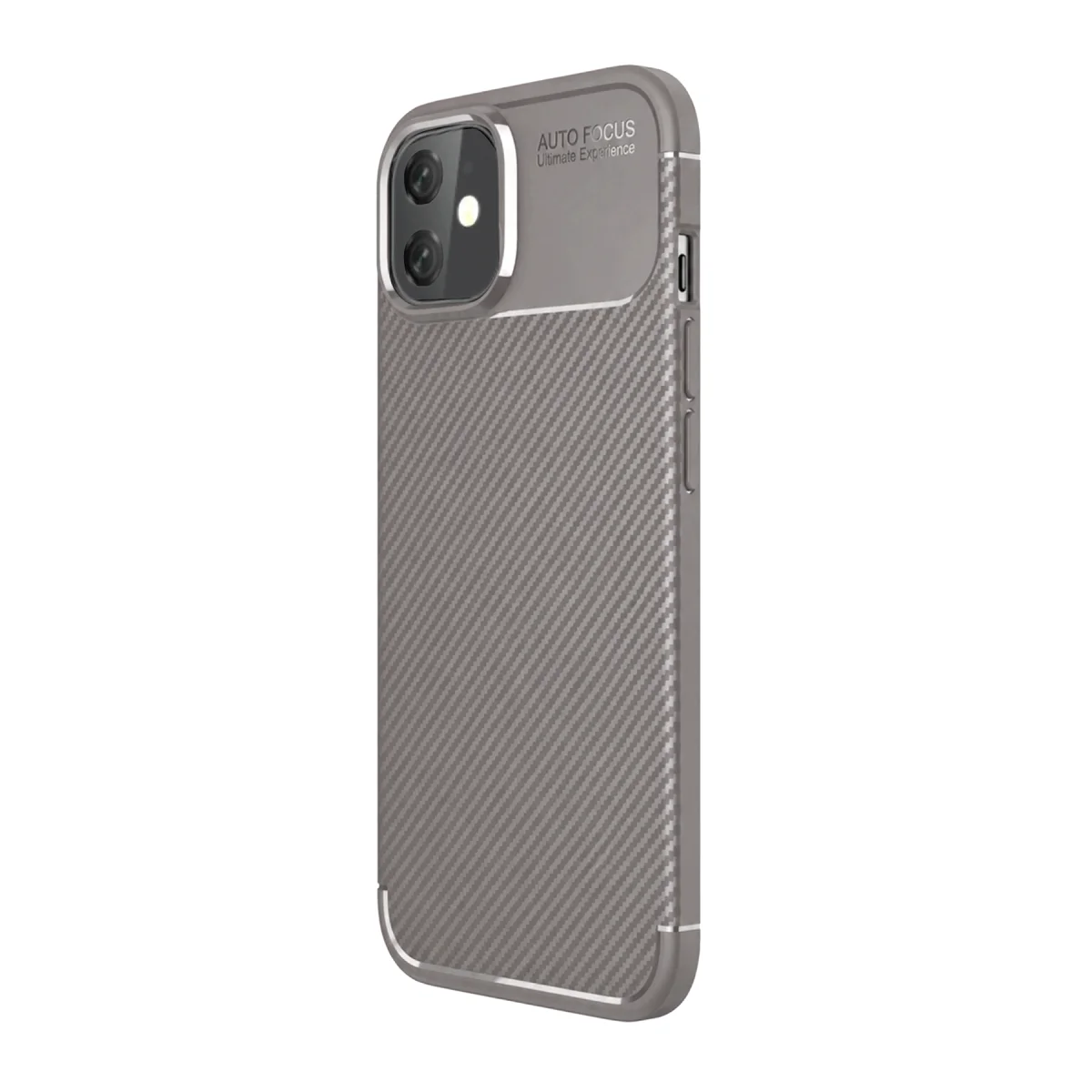 Apple iPhone 11 Kılıf Auto Focus Karbon Kapak - Gri görsel 2