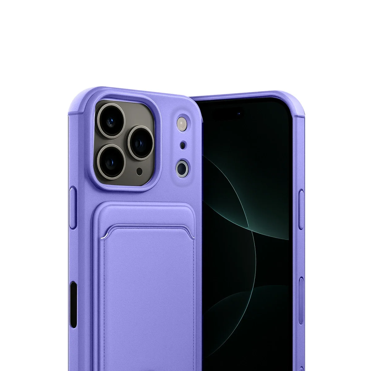 Apple İphone 17 Pro Max Kelvin Kartvizitli Silikon - Lila görsel 2