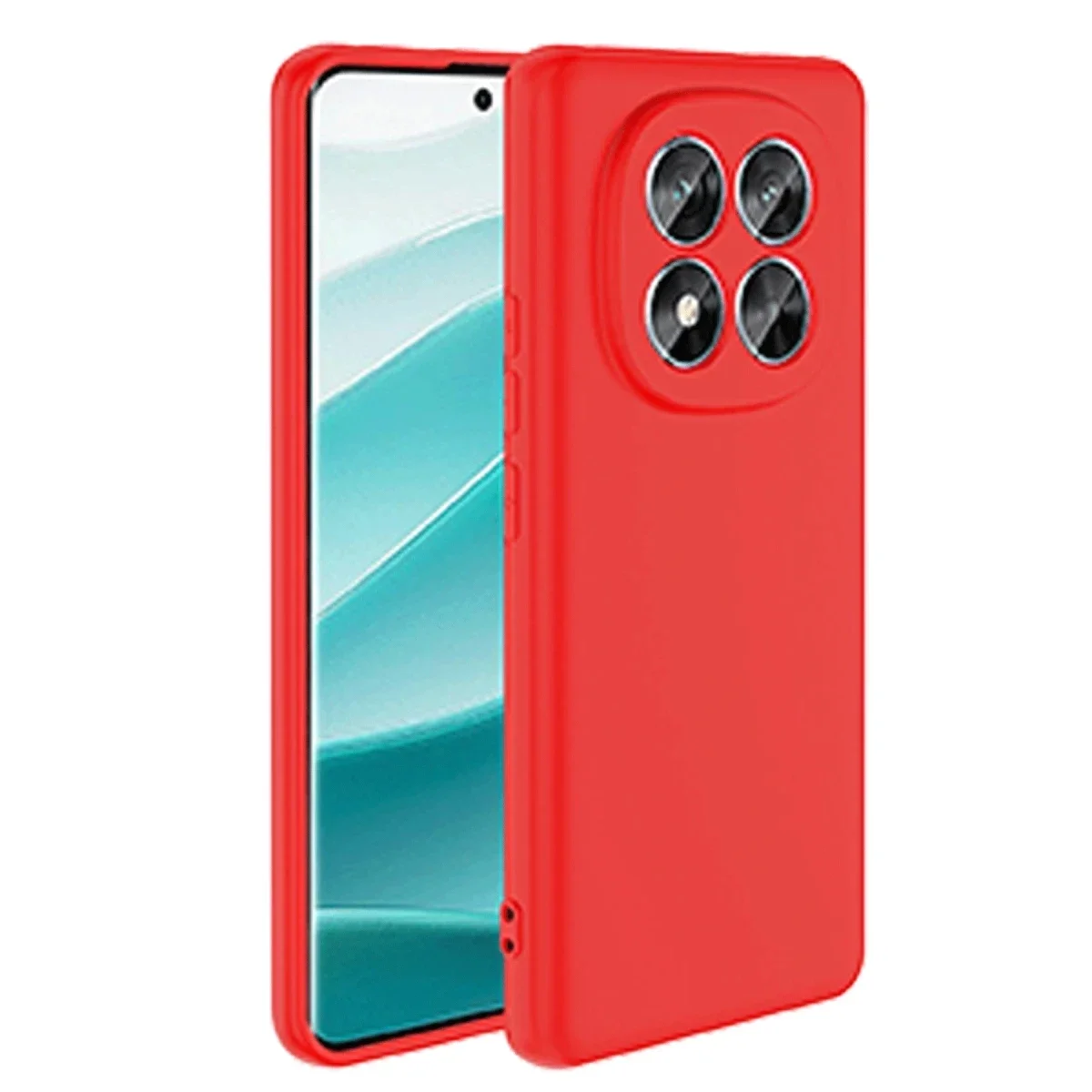 Xiao Red Note 14 Pro 4G Kılıf First Silikon - Kırmızı görsel 3